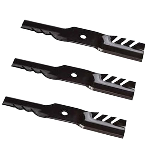 Biyouparts Mulchklingen M143520, kompatibel mit John Deere Traktoren LX280, LX288, GT235, GT245, GT275, GX345, X300, X500, 3 Stück von Biyouparts