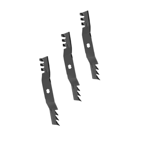 Biyouparts Rasenmäherklingen 742-04053 942-04053C, kompatibel mit Cub Cadet RZT-50 LTX-1050 LT-1050 SLT-1550 RZT-S50, 3 Stück von Biyouparts