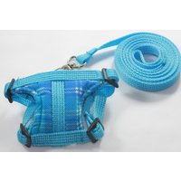 Blaue Leine Blei Set Und Verstellbares Weiches Geschirr Für Meerschweinchen Ratte Hamster Frettchen Prärie Hund Kleine Haustiere von Bizbn