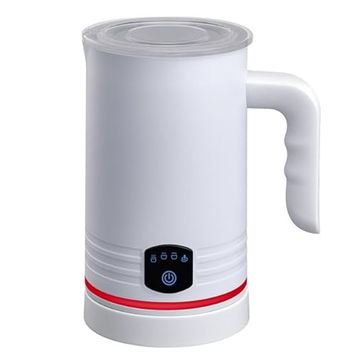 Bizcasa Milchaufschäumer Elektrisch 4 in 1,430ml Großes AutomatischerMilchschäumer,Geräuschloser,Abschaltung,Antihaftbeschichtung,für Heißen und Kalten Milchschaum,Heiße Schokolade,Latte,Cappuccino von Bizcasa