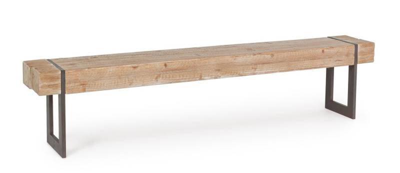 Bizzotto Bank Gerrett aus Tannenholz, Jedes Stück ist ein Unikat von Bizzotto