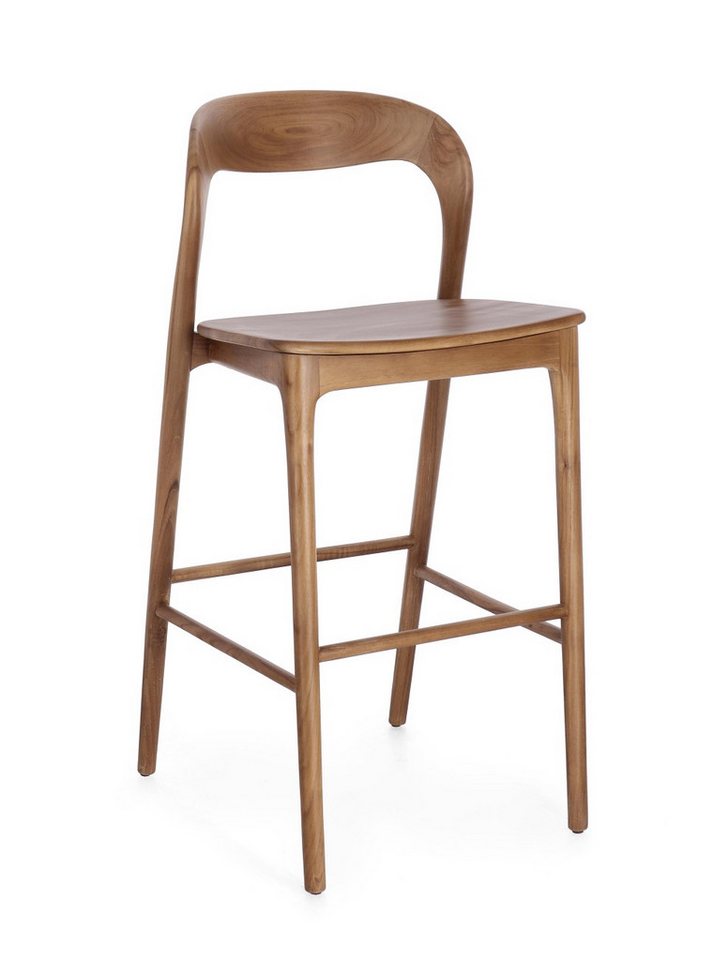 Bizzotto Barhocker Miley aus Teakholz, Natur von Bizzotto