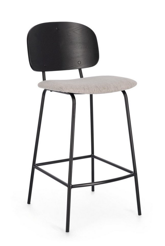 Bizzotto Barhocker Sienna 2er-Set aus Stoff, Natur von Bizzotto