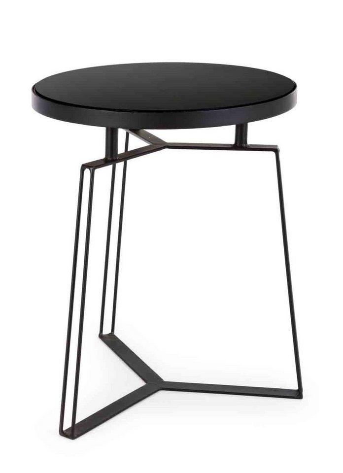 Bizzotto Beistelltisch Zaira aus Stahl mit Glasplatte, Ø 40 cm Bizzotto Beistelltisch Zaira aus Stahl mit Glasplatte, Ø 40 cm von Bizzotto