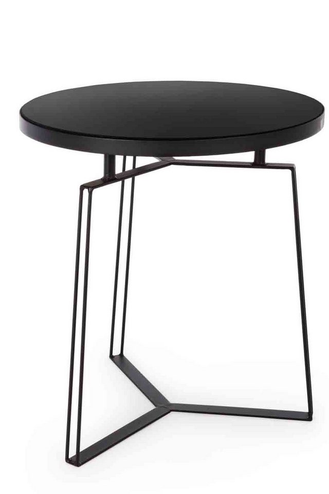 Bizzotto Beistelltisch Zaira aus Stahl mit Glasplatte, Ø 50 cm Bizzotto Beistelltisch Zaira aus Stahl mit Glasplatte, Ø 50 cm von Bizzotto