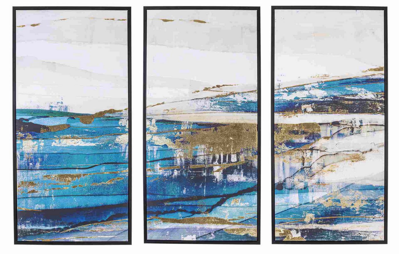 Bizzotto Bild Gemälde Blue Sea 3er-Set, 40x80 cm Bizzotto Bild Gemälde Blue Sea 3er-Set, 40x80 cm von Bizzotto