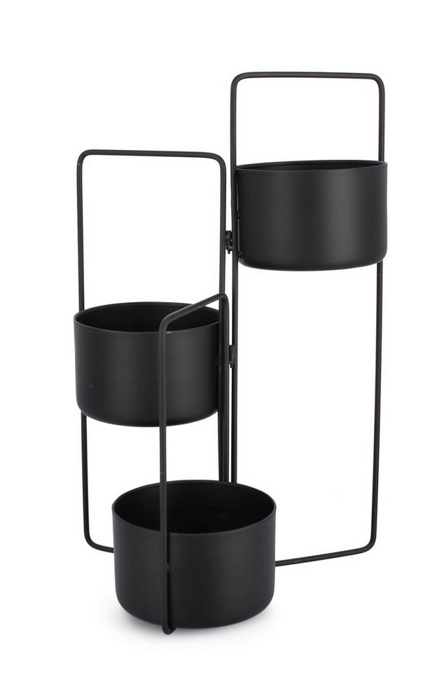 Bizzotto Blumenkasten Keyra aus Metall, Schwarz von Bizzotto