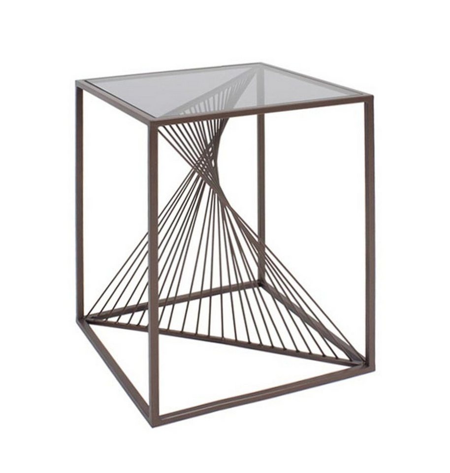 Bizzotto Couchtisch Espiral aus Metall, 40x40 cm von Bizzotto