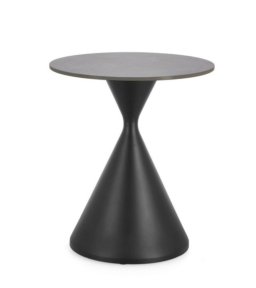 Bizzotto Couchtisch Joona in Marmor-Optik Ø 50 cm, Schwarz, Moderner Stil von Bizzotto
