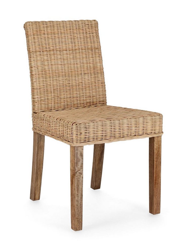 Bizzotto Stuhl Analuz aus Rattan, Natur von Bizzotto
