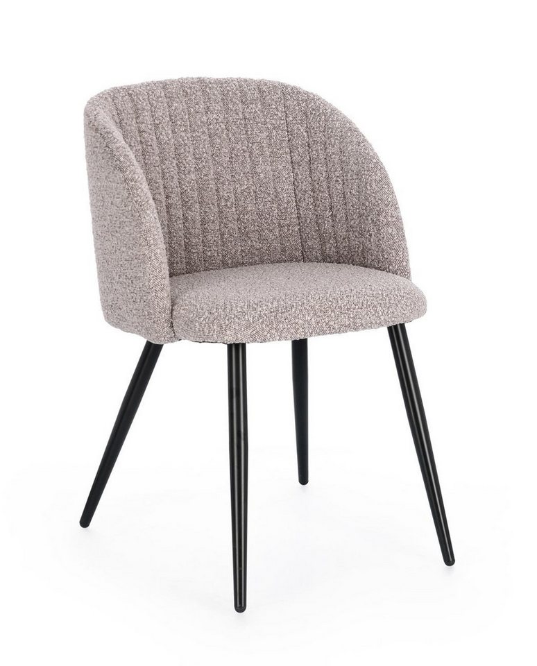 Bizzotto Esszimmerstuhl Esszimmerstuhl Queen aus Boucle-Stoff von Bizzotto