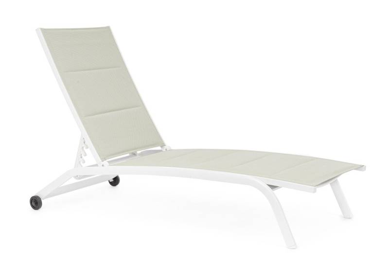 Bizzotto Gartenliege Cleopass 2er-Set aus Aluminium, Lagun, verstellbare Rückenlehne (5 Positionen) & Rollen von Bizzotto