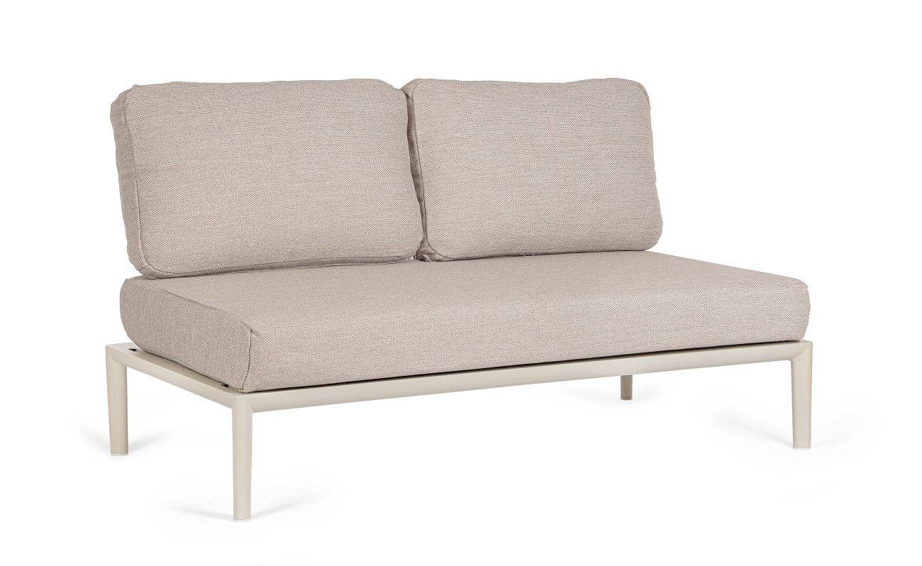 Bizzotto Gartensofa Gerald aus Aluminium Einzel-Element, Pelikan Bizzotto Gartensofa Gerald aus Aluminium Einzel-Element, Pelikan von Bizzotto