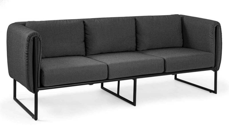 Bizzotto Gartensofa Pixel aus Aluminium, Anthrazit von Bizzotto