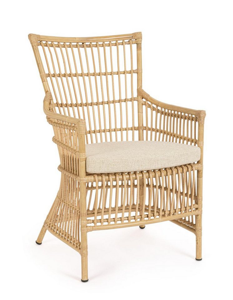 Bizzotto Gartenstuhl Adelma aus Rattan, Natur von Bizzotto