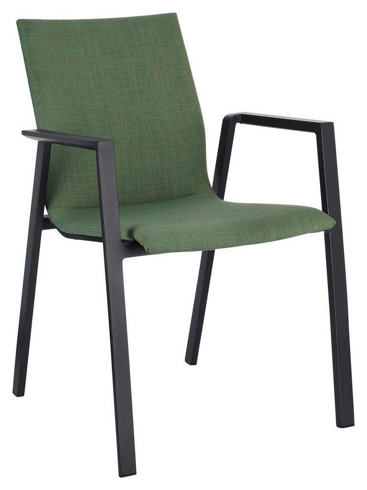 Bizzotto Gartenstuhl ODEON, Aluminium, Olivgrün, Anthrazit, stapelbar Bizzotto Gartenstuhl ODEON, Aluminium, Olivgrün, Anthrazit, stapelbar von Bizzotto