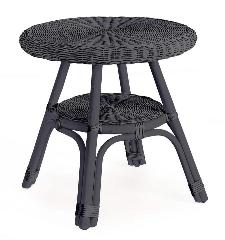 Bizzotto Beistelltisch Alliss aus Rattan, Schwarz von Bizzotto