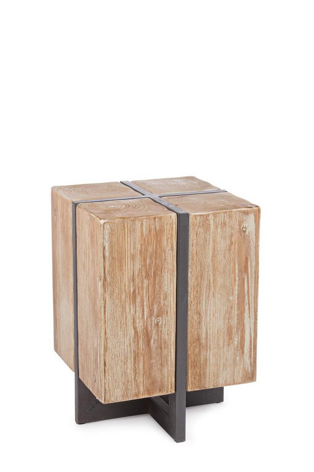 Bizzotto Hocker Gerrett aus Tannenholz, 45 cm, Jedes Stück ist ein Unikat von Bizzotto