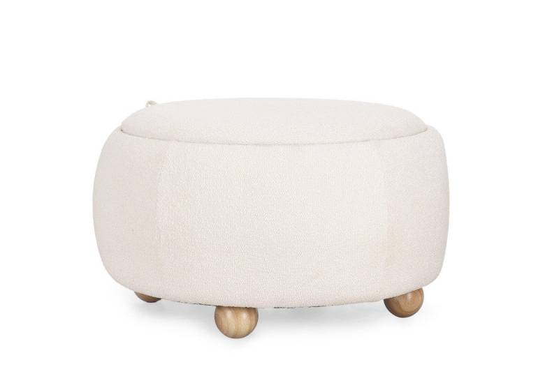 Bizzotto Hocker Irisha mit Behälter, Weiß von Bizzotto