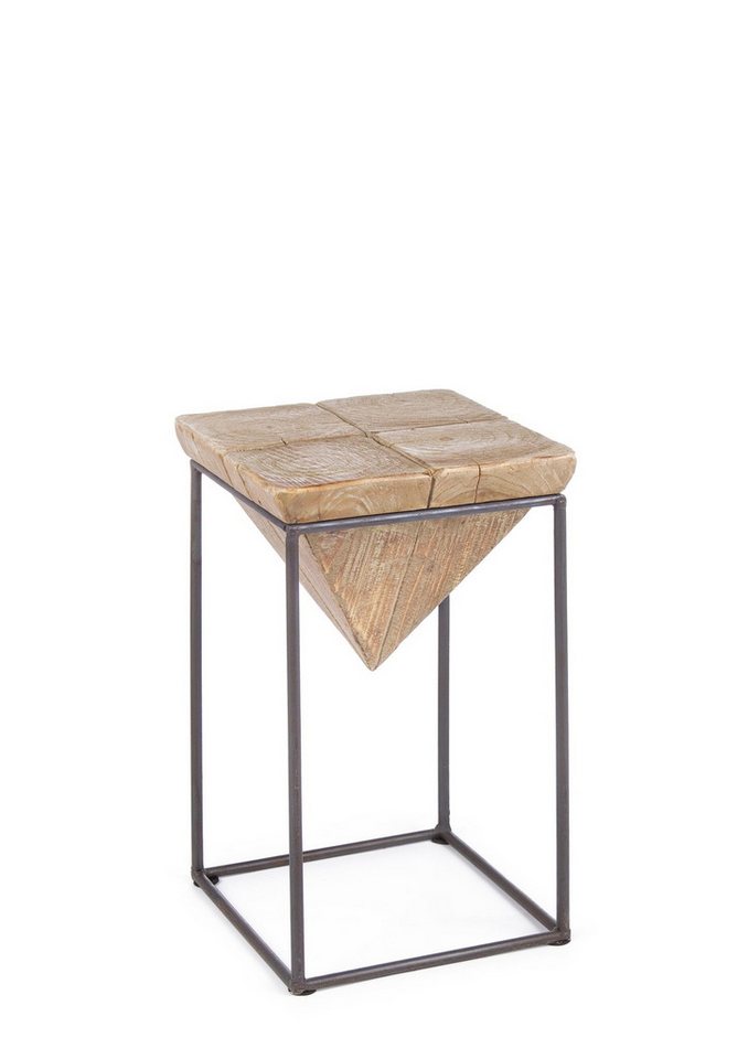 Bizzotto Hocker Prismy aus Tannenholz, 46 cm, Jedes Stück ist ein Unikat von Bizzotto