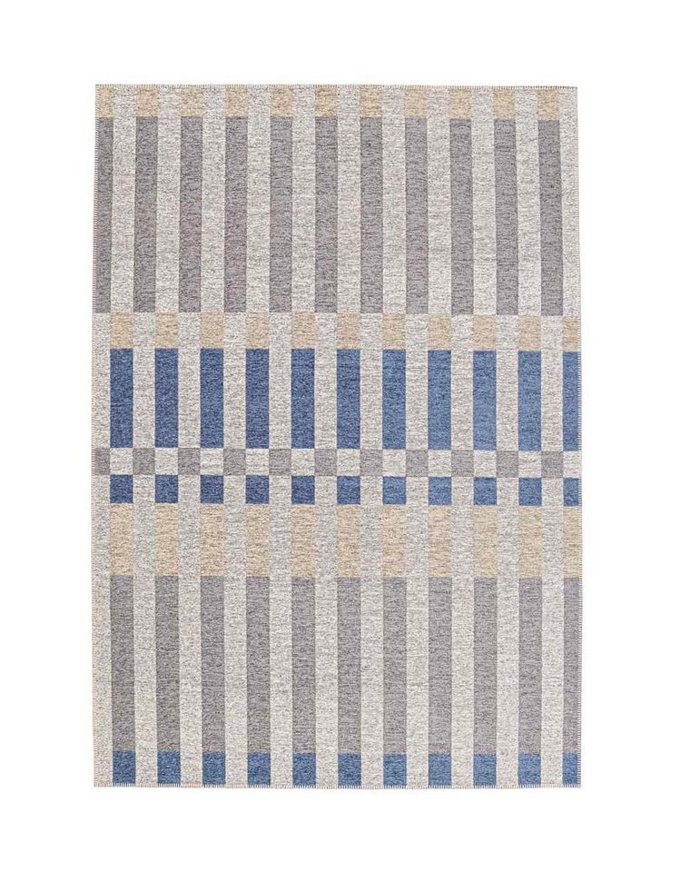 Bizzotto Outdoorteppich Hada 160x230 cm, Grau / Blau / Beige, Rechteckig, Höhe: 1.0 mm von Bizzotto