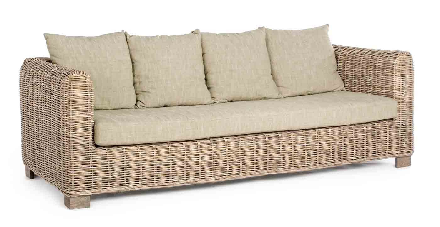 Bizzotto Sofa Rattansofa Fortaleza, 3 Sitzer Bizzotto Sofa Rattansofa Fortaleza, 3 Sitzer von Bizzotto