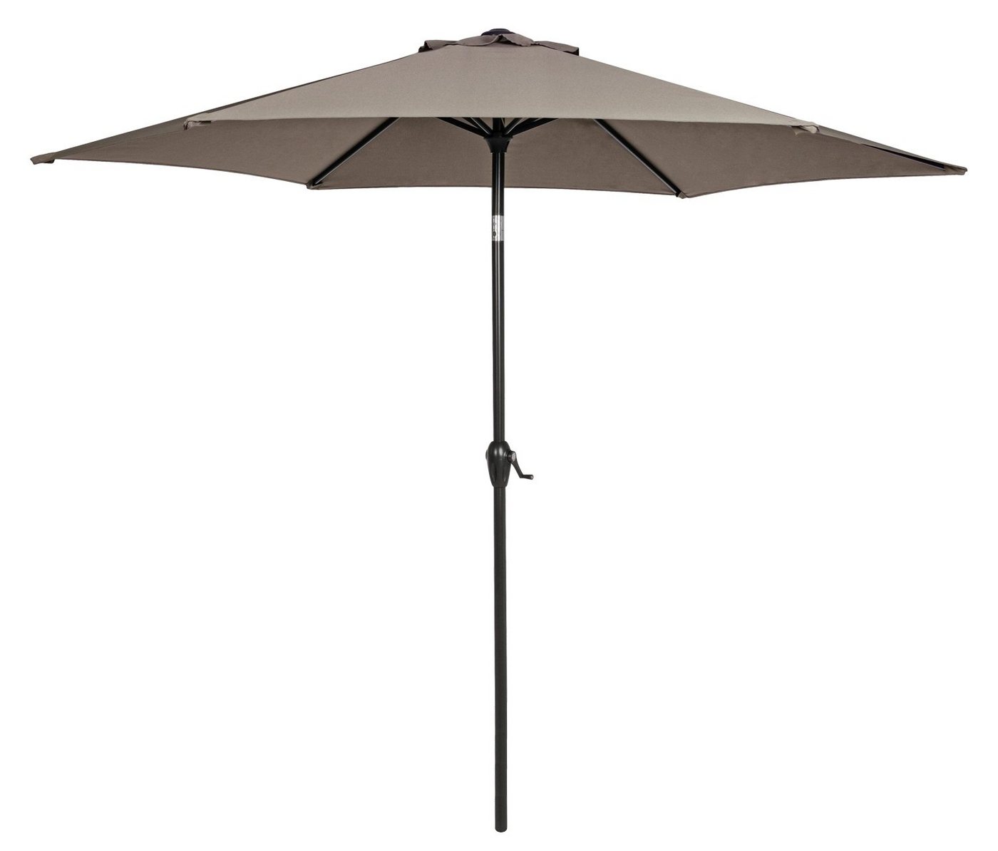 Bizzotto Sonnenschirm KALIFE, Braun, Ø 270 cm, Aluminium, Kippfunktion, Polyesterschirm, ohne Schirmständer von Bizzotto