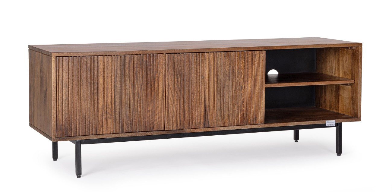 Bizzotto TV-Board TV Board Tadita aus Mangoholz, 140 cm, Push-to-Open-System, Mit Stellschrauben Bizzotto TV-Board TV Board Tadita aus Mangoholz, 140 cm, Push-to-Open-System, Mit Stellschrauben von Bizzotto