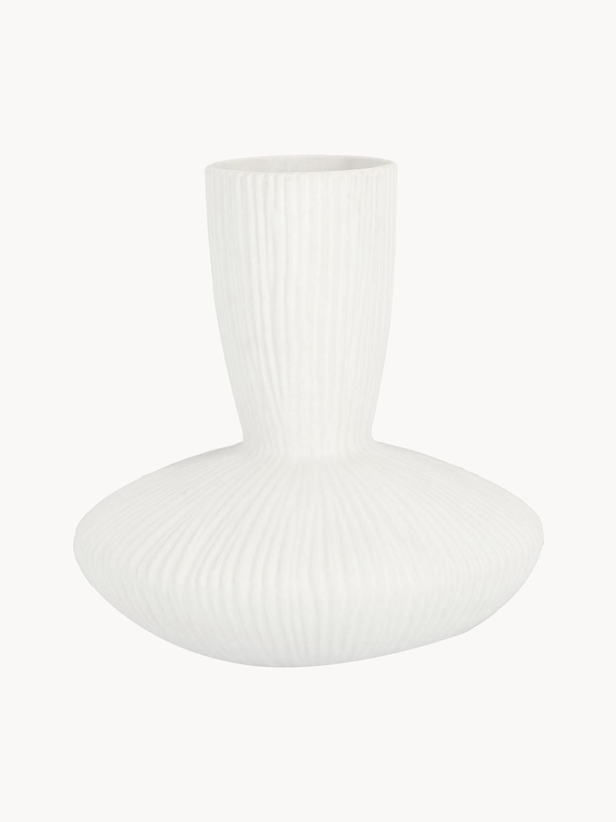 Keramik Design-Vase Striped, H 23 cm von Bizzotto