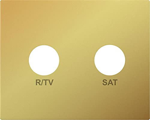 BJC EF-18320-OD Iris R/TV-SAT Steckdosenabdeckung, goldfarben von BJC