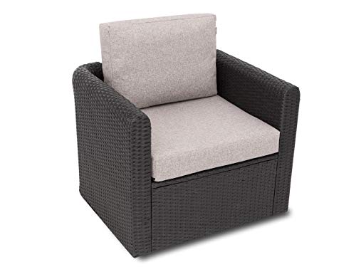 Bjird Gartenkissen Sitzauflage auf Gartenmöbel, Rattan, Gartenpolster Polsterauflagen auf Rataanmöbel,Kissen für Rattansessel - Cappuccino - 60x550x8 cm von Bjird