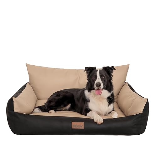 Bjird Hundebett Grosse Hunde Wasserdicht - Hundedecke Sofa, Hundebett Mittelgroße Hunde - Joker Waschbares Hundesofa mit Herausnehmbarem Kissen - Oeko-Tex Hundekissen Dog Bed 106x80 cm Beige XXL von Bjird
