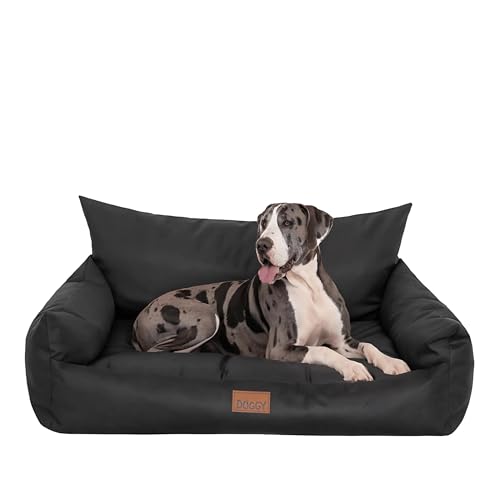 Bjird Hundebett Grosse Hunde Wasserdicht - Hundedecke Sofa, Hundebett Mittelgroße Hunde - Joker Waschbares Hundesofa mit Herausnehmbarem Kissen - Oeko-Tex Hundekissen Dog Bed 132x106 cm Schwarz XXXL Bjird Hundebett Grosse Hunde Wasserdicht - Hundedecke Sofa, Hundebett Mittelgroße Hunde - Joker Waschbares Hundesofa mit Herausnehmbarem Kissen - Oeko-Tex Hundekissen Dog Bed 132x106 cm Schwarz XXXL von Bjird
