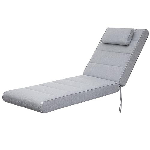 Bjird - Liegenauflage – extra Dicke Gartenliege Auflage 204x60x10 cm – Polsterauflage für Sonnenliege & Deckchair – wasserdicht, wendbar, Made in EU - Asche Bjird - Liegenauflage – extra Dicke Gartenliege Auflage 204x60x10 cm – Polsterauflage für Sonnenliege & Deckchair – wasserdicht, wendbar, Made in EU - Asche von Bjird