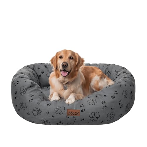 Bjird Oval Hundebett Grosse Hunde Wasserdicht - Hundedecke Sofa, Hundebett Mittelgroße Hunde - Waschbares Hundesofa - Oeko-Tex Hundekissen Dog Bed 114x94 cm Graphit 3D XXL Bjird Oval Hundebett Grosse Hunde Wasserdicht - Hundedecke Sofa, Hundebett Mittelgroße Hunde - Waschbares Hundesofa - Oeko-Tex Hundekissen Dog Bed 114x94 cm Graphit 3D XXL von Bjird
