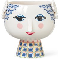 Bjørn Wiinblad - Eva Übertopf mit Fuß Ø 21 cm, blau von Bjørn Wiinblad