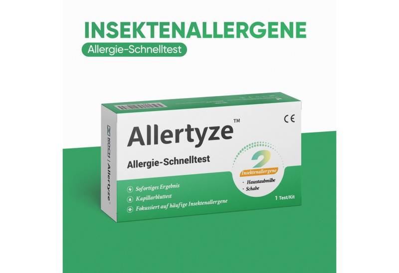 Björn&Schiller Bodentest Allergietest für zuhause, Allertyze 2 Insektenallergene Selbsttest von Björn&Schiller