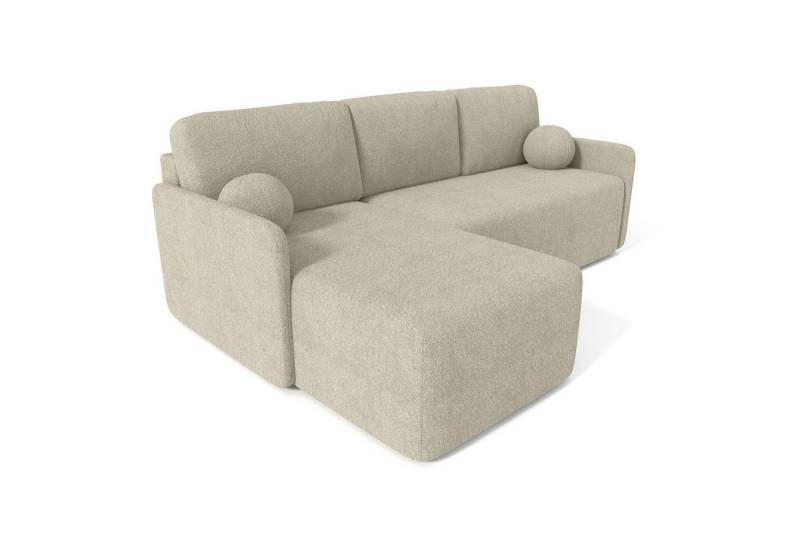 Björn&Schiller Ecksofa Schlafsofa mit Bettkasten, 212x92x142cm, 3 Sitzer, pflegeleicht Bezug, bequemes Sofa mit Schlaffunktion für Wohnzimmer, Schlafcouch von Björn&Schiller