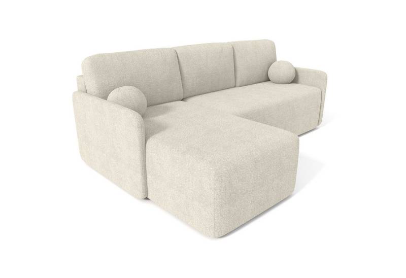 Björn&Schiller Ecksofa Schlafsofa mit Bettkasten, 212x92x142cm, 3 Sitzer, pflegeleicht Bezug, bequemes Sofa mit Schlaffunktion für Wohnzimmer, Schlafcouch von Björn&Schiller