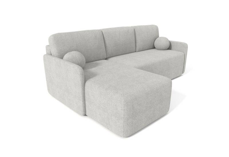 Björn&Schiller Ecksofa Schlafsofa mit Bettkasten, 212x92x142cm, 3 Sitzer, pflegeleicht Bezug, bequemes Sofa mit Schlaffunktion für Wohnzimmer, Schlafcouch von Björn&Schiller