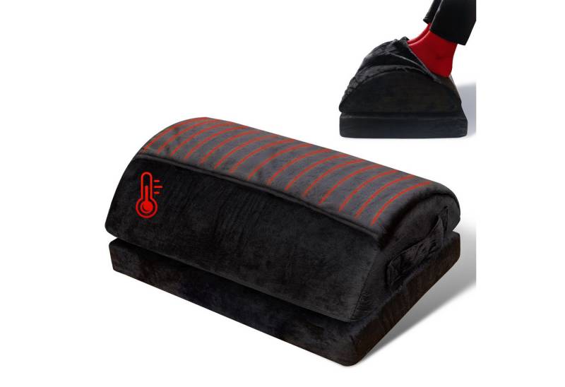 Björn&Schiller Fußstütze ergonomische Fußablage mit integrierter Fußtasche, mit orthopädischem Fußkissen, ideal für Büro und Homeoffice von Björn&Schiller