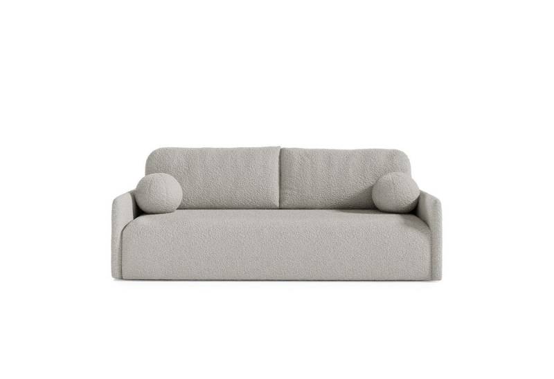 Björn&Schiller Sofa Schlafsofa mit Bettkasten, 206x 95x87cm, 3 Sitzer, pflegeleicht Bezug, bequemes Sofa mit Schlaffunktion für Wohnzimmer, Schlafcouch von Björn&Schiller