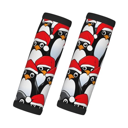 Autogriffschutz mit Weihnachts-Pinguin-Muster, Gepäckgriffe, 2 Packungen, rutschfest, weicher Griff von Bkdogkt