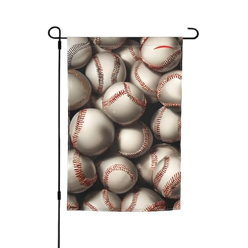 Baseball-Flagge, bedruckt, Sportball, 30,5 x 45,7 cm, für Veranda, alle Jahreszeiten, für den Außenbereich, Hof, Terrasse, Hofdekoration Baseball-Flagge, bedruckt, Sportball, 30,5 x 45,7 cm, für Veranda, alle Jahreszeiten, für den Außenbereich, Hof, Terrasse, Hofdekoration von Bkdogkt