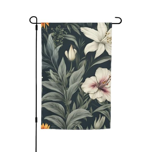 Botanischer Blumendruck, 30,5 x 45,7 cm, für Veranda, alle Jahreszeiten, Outdoor-Flaggen, Hofdekoration Botanischer Blumendruck, 30,5 x 45,7 cm, für Veranda, alle Jahreszeiten, Outdoor-Flaggen, Hofdekoration von Bkdogkt