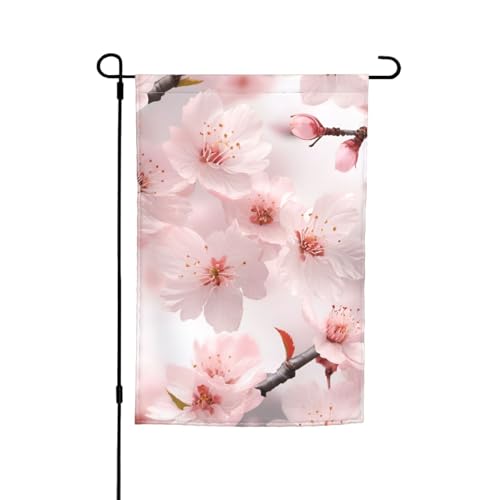 Filigraner Kirschblüten-Druck, 30,5 x 45,7 cm, Veranda, Ganzjahresflaggen, Hofdekoration, Terrassen-Flagge, Innenhof-Dekoration von Bkdogkt