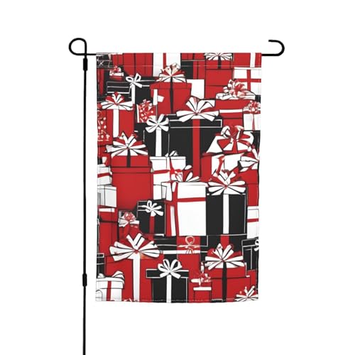 Frohe Weihnachten Druck 30,5 x 45,7 cm Veranda-Flaggen Ganzjahresflaggen Hofdekoration Terrasse Flagge Innenhof Dekor von Bkdogkt