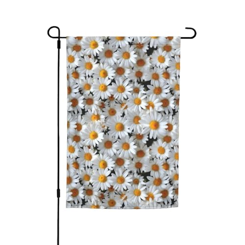 Gänseblümchen-Flagge, bedruckt, 30,5 x 45,7 cm, für Veranda, alle Jahreszeiten, für Innenhof, Terrasse, Hofdekoration Gänseblümchen-Flagge, bedruckt, 30,5 x 45,7 cm, für Veranda, alle Jahreszeiten, für Innenhof, Terrasse, Hofdekoration von Bkdogkt