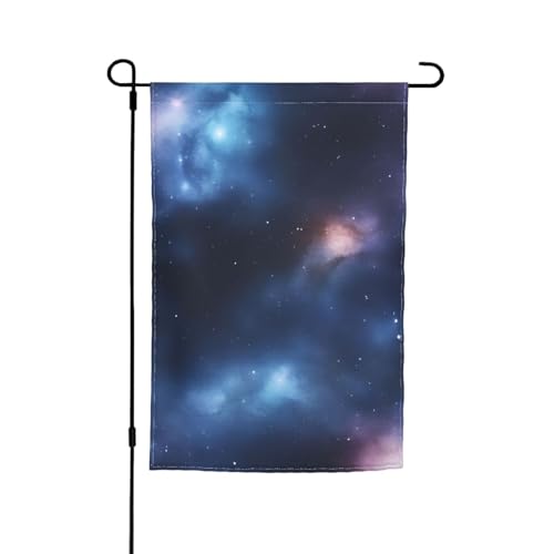 Galaxie-Himmel-Druck, 30,5 x 45,7 cm, Veranda, Ganzjahresflaggen, Hofdekoration, Terrassen-Flagge, Innenhof-Dekoration von Bkdogkt
