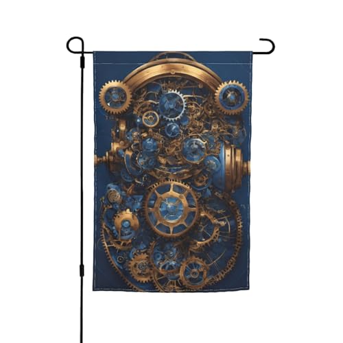 Gears Clock Bronze Century Print 30,5 x 45,7 cm Veranda All Seasons Outdoor Flags Hof Decoration Hof Decoration Patio Hof Decor von Bkdogkt